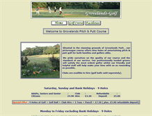 Tablet Screenshot of grovelandsgolf.com